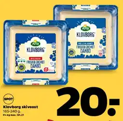 Netto Klovborg skiveost tilbud