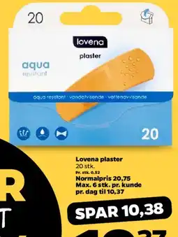 Netto Lovena plaster (aqua) tilbud