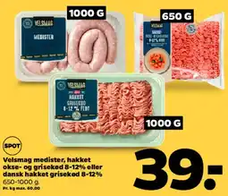 Netto Velsmag medister / hakket kød tilbud