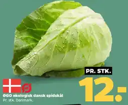 Netto ØGO økologisk dansk spidskål tilbud