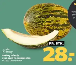 Netto Salling Princip stor grøn honningmelon tilbud