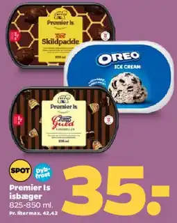 Netto Premier Is (ice cream tubs) tilbud