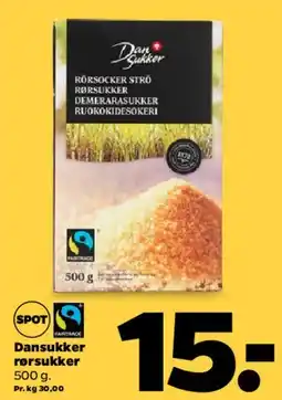 Netto Dansukker rørsukker tilbud