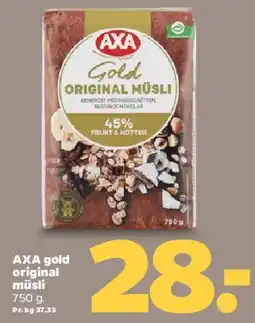 Netto AXA Gold original müsli tilbud