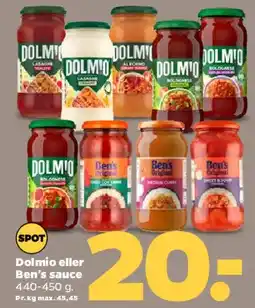 Netto Dolmio eller Ben's sauce tilbud