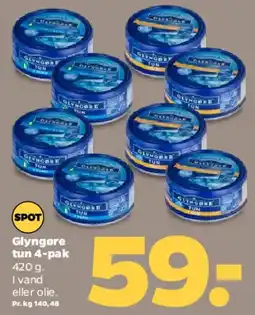 Netto Glyngøre tun 4-pak tilbud