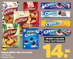 Netto Pågen gifflar eller Oreo kiks tilbud