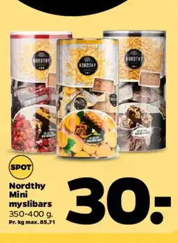 Netto Nordthy Mini myslibars tilbud