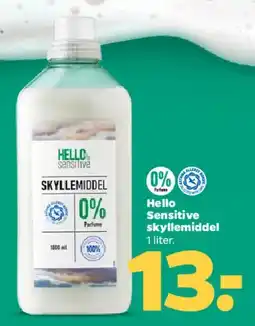 Netto Hello Sensitive skyllemiddel tilbud