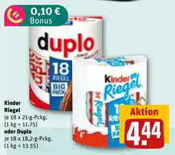 REWE DE Kinder Riegel tilbud