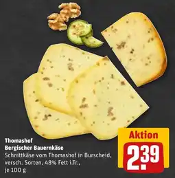 REWE DE Thomashof Bergischer Bauernkäse tilbud