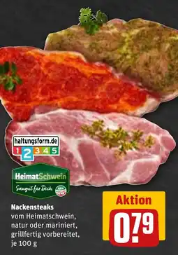 REWE DE HeimatSchwein Nackensteaks tilbud