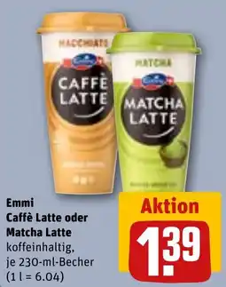 REWE DE Emmi Caffè Latte oder Matcha Latte tilbud