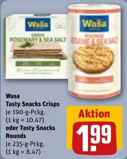 REWE DE Wasa Tasty Snacks Crisps tilbud