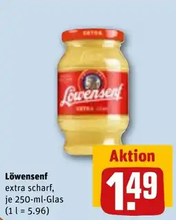 REWE DE Löwensenf extra scharf tilbud