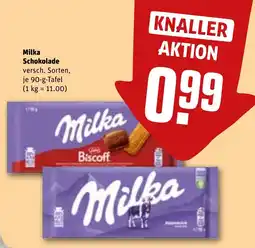 REWE DE Milka Schokolade tilbud