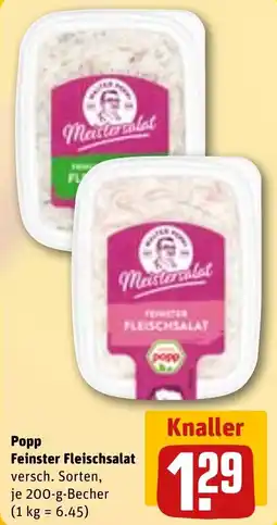 REWE DE Popp Feinster Fleischsalat tilbud