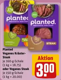 REWE DE Planted Veganes Kräuter-Steak tilbud