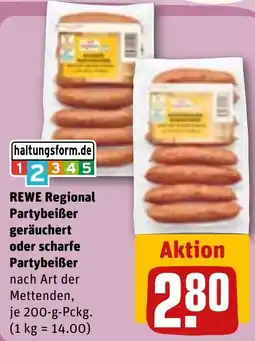 REWE DE REWE Regional Partybeißer tilbud