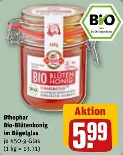 REWE DE Bihophar Bio-Blütenhonig tilbud
