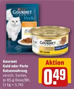 REWE DE Gourmet Katzennahrung tilbud