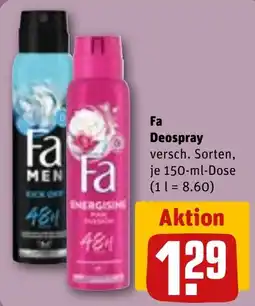 REWE DE Fa Deospray tilbud