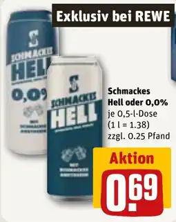 REWE DE Schmackes Hell tilbud