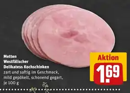 REWE DE Metten Westfälischer Delikatess Kochschinken tilbud