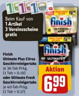 REWE DE Finish Geschirrreinigertabs tilbud