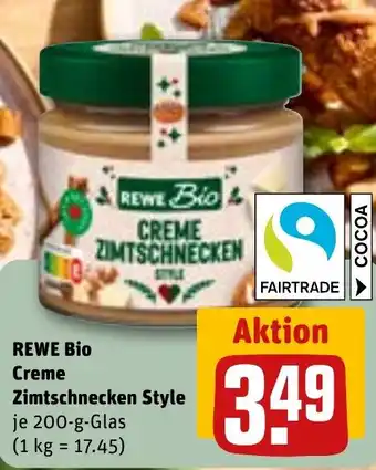 Rewe Bio creme zimtschnecken style