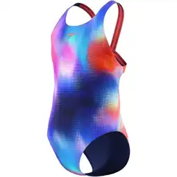 Sport 24 Speedo Print Leaderback Badedragt Børn tilbud