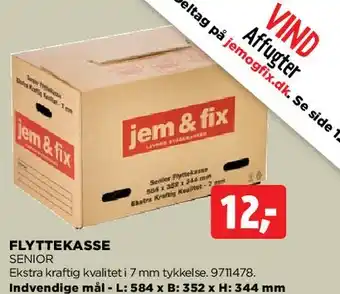 jem & fix Flyttekasse Senior tilbud