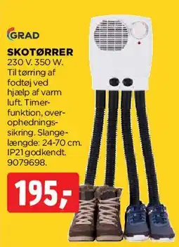 jem & fix SKOTØRRER 2300 W tilbud