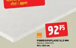 jem & fix Fibergipsplade 12,5 mm tilbud