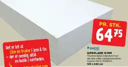jem & fix Gipsplade 13 mm tilbud