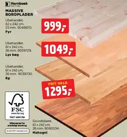 jem & fix MASSIVE BORDPLADER tilbud