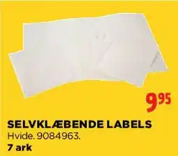 jem & fix Selvklæbende labels tilbud