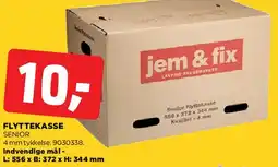 jem & fix Flyttekasse Senior tilbud