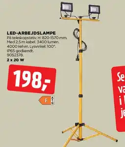 jem & fix LED-ARBEJDSLAMPE tilbud