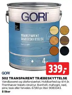jem & fix Gori 502 Transparent Træbeskyttelse tilbud