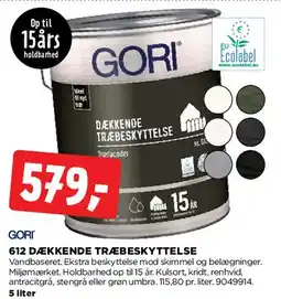 jem & fix Gori Dækkende Træbeskyttelse (15 års holdbarhed) tilbud