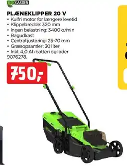jem & fix Plæneklipper 20 V tilbud