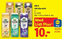 Lidl ARLA A38 eller kefir / Cultura 1 L tilbud