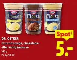 Lidl Citronfromage / Chokolade- eller vaniljemousse tilbud