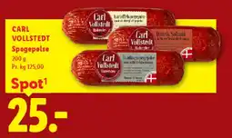Lidl CARL VOLLSTEDT Spegepølse tilbud