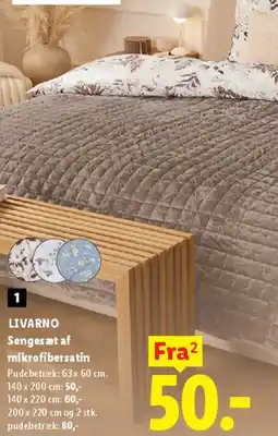 Lidl Sengesæt af mikrofibersatin tilbud