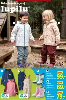 Lidl LUPILU - regntøj og termostøvler tilbud