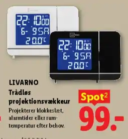 Lidl Trådløs projektionsvækker tilbud