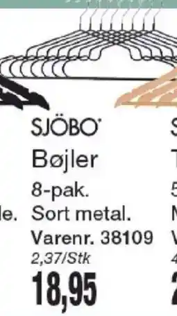 Harald Nyborg Sjöbo bøjler tilbud