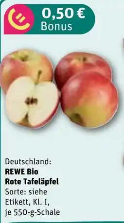 REWE DE REWE Bio Rote Tafeläpfel tilbud